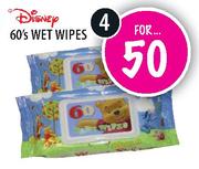 Disney Wet Wipes-4x60's