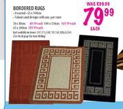 Bordered Rugs Assorted-65 x 100cm 