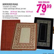 Bordered Rugs Assorted-100 x 150cm 