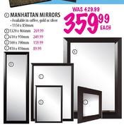 Manhattan Mirrors-1150 x 850mm Each
