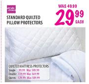 Simple Choice Standard Quilted Pillow Protectors-Each