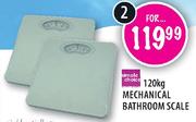 Simple Choice Mechanical Bathroom Scale-2 x 120kg