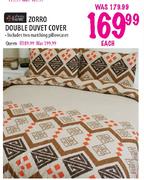Always Home Zorro Double Duvet Cover-Each