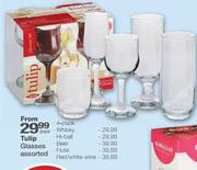 Tulip Whisky Glasses Assorted-4 pack per pack 