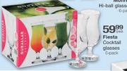 Fiesta Cocktail Glasses-6 pack per pack