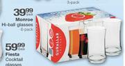 Monroe Hi-Ball Glasses-6 pack per pack