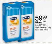 Nivea Sun SPF 50+ Light Feeling Daily Face Sun Fluid - 50ml Each