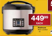 Platinum Rice Cooker - 5 Ltr