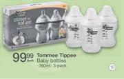 Tommee Tippee Baby Bottles-260ml 3-Pack