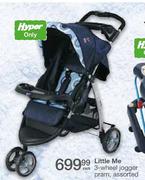 Little Me 3-Wheel Jogger Pram Assorted Each