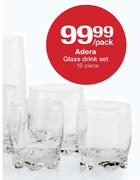 Adora Glass Drink Set-18 Piece