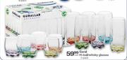 Coral Hi-Ball/Whisky Glasses-6's Pack