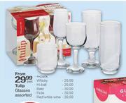 Tulip Whisky Glasses Assorted-4's Pack