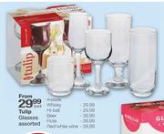 Tulip Beer Glasses Assorted-4's Pack