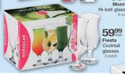 Fiesta Cocktail Glasses-6's Pack