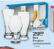 Bira Bierglase Verskeidenheid-3's pak