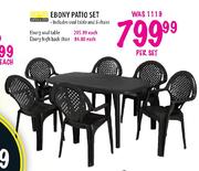 Ebony Patio Set-Per Set