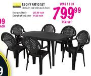 Ebony Oval Table