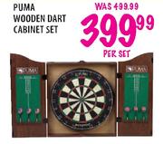 Puma Wooden Dart Cabinet Set-Per Set