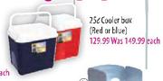 Cooler Box-25Ltr(Red or Blue)
