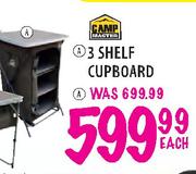 Camp Master 3 Shelf Cupboard