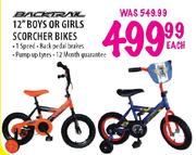 Backtrail 12" Boys or Girls Scorcher Bikes Each