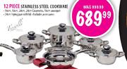 12 Piece Stainless Steel Cookware