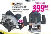 Stramm 1200W Router Or 1200W Circular Saw Each