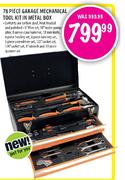 Stramm 78 Piece Garage Mechanical Tool Kit In Metal Box