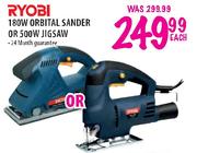 Ryobi 180W Orbital Sander Or 500W Jigsaw Each
