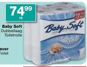 Baby Soft Dubbellaag Toiletrolle-18's