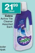 Cobra Active Tile Cleaner Assorted-750ml Each