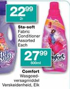 Comfort Wasgoedversagmiddel Verskeidenheid-800ml Elk