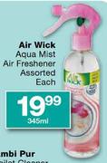 Air Wick Aqua Mist Air Freshener Assorted-345ml Each