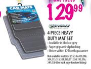 Stingray 4 Piece Heavy Duty Mat Set-per set