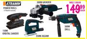 Stramm Power Tools Grinder-500W/Drill-500W/Orbital Sander-150W/Jigsaw-350W Each
