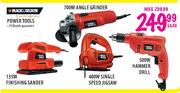 Black & Decker Power Tools Angle Grinder-700W/Hammer Drill-500W Each