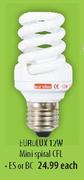Eurolux 12W Mini Spiral CFL-Each