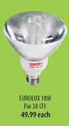 Eurolux 18W Par 38 CFL-Each
