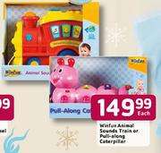 Winfun Animal Sounds Train Or Pull-Along Caterpiller Each