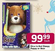 Glow To Bed Sleepy Puppy Or Bear Each