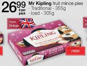 Mr Kipling Fruit Mince Iced Pies-305g-6 Per Pack