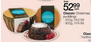 Classic Christmas Piddings-900g Each