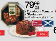 Edradour/Tomatin/Glenfarcas-Malt Whisky Cake in Tin-300g Each
