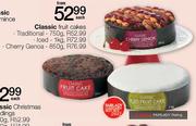 Classic Fruit Cakes Traditional-750g Each