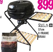 Out & About X-Frame Braai-57cm