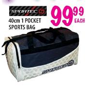 Sportec 1 Pocket Sports Bag-40cm Each