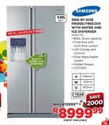 Samsung Fridge/Freezer With Water & ICE Despenser -539L