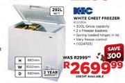 KIC White Chest Freezer-292L