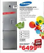 Samsung Fridge/Freezer With Water Dispenser (RL41WCIH1)-318L